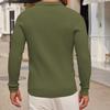 Mens   Shirts Classic Long Sleeve Buttons Fitness Workout T-Shirts Casual Fall Gym Muscle Fit Sports Tops