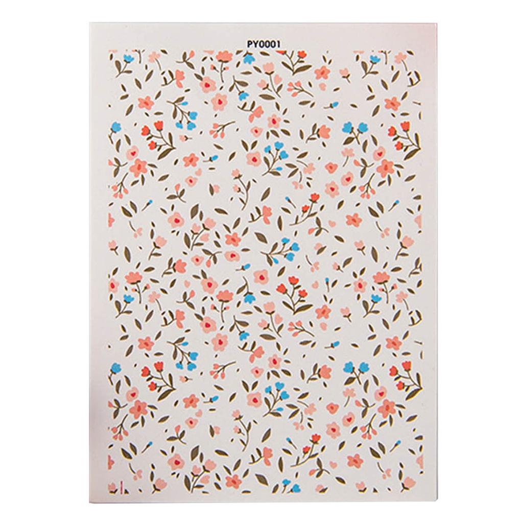 Clay Water Transfer Paper for Clay Earring Water Soluble Clay Transfer Paper Floral Transfer Sheet for Clay Jewelry