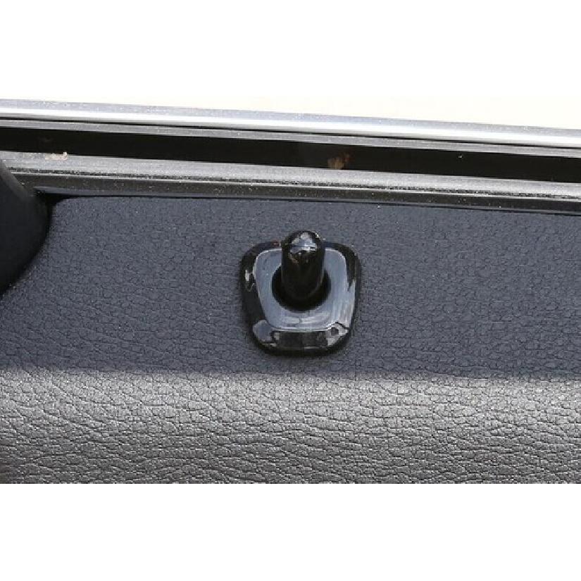 For BMW X2 F39 2018- Black Wood Grain Inner Door Lock Down Bolt Ring Trim