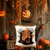 1pc Weird Halloween Pillowcase Pumpkin Castle and Bat Design Soft and Comfortable Printed Pillowcase for Bedroom Sofa Window