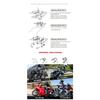 Universal Rear Enlargement Rack Luggage Rails For BMW R1200GS 1200 GS R1250 GS R 1200GS LC GSA ADV Adventure F900XR F850GS  F750