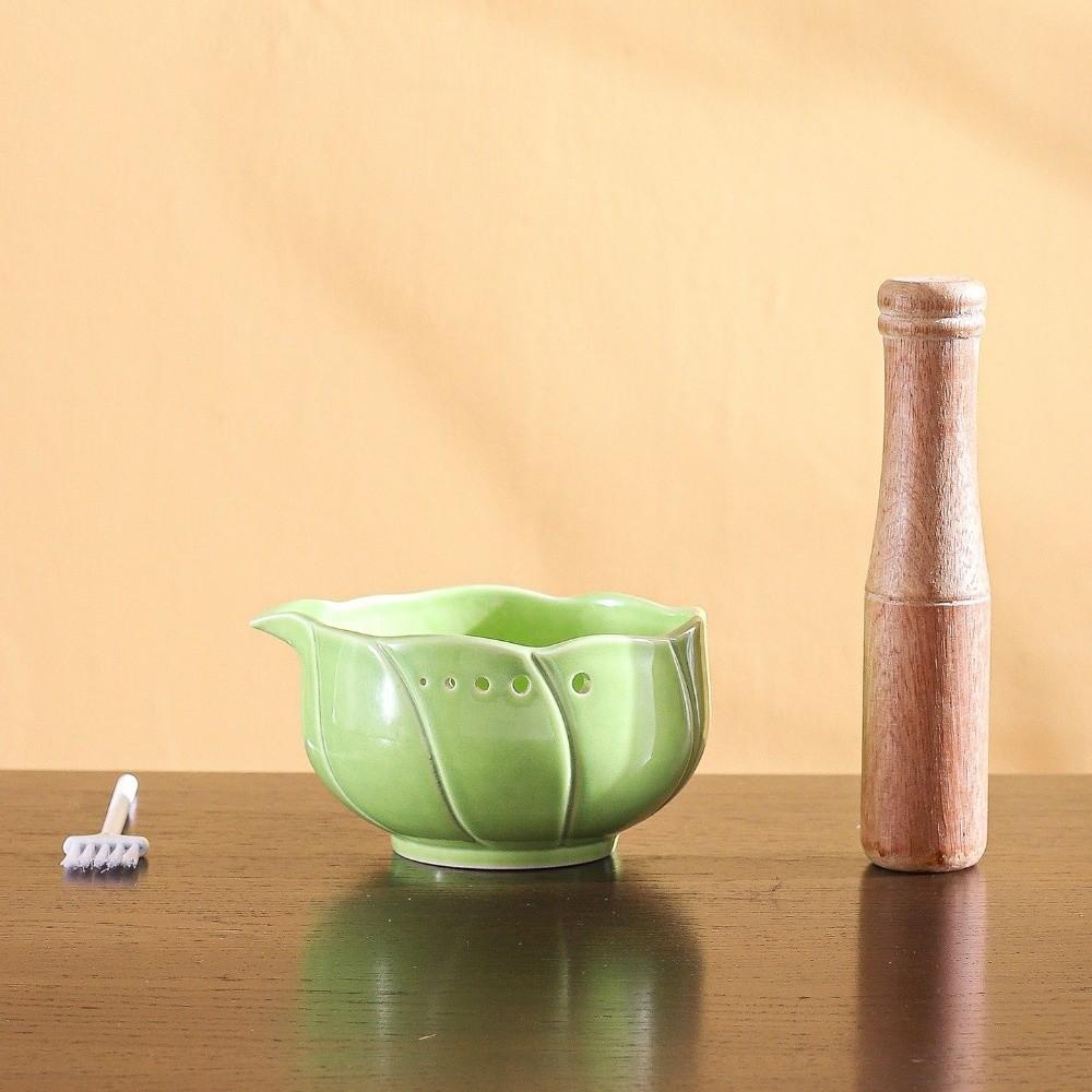 Multi-Purpose Design Food Grinder Tool Ceramic Material Garlic Grinding Bowl  Home Cooking