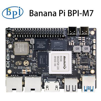 Banana Pi BPI-M7 RockChip RK3588 Czterordzeniowy A76 2,4 GHz i Czterordzeniowy A55 1,8 GHz GPU Mali G610MC4 opcjonalnie 8G/16G/32G LPDDR4 64G/128G eMMC