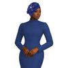 New African Rhinestone Flower Casual Hijab Hat 