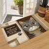 1 Soft,comfortable, Cute Cartoon Cat Door Mat, Bedroom Small Carpet, Entrance Door Mat, Living Room Floor Mat, Hand Washable Mat
