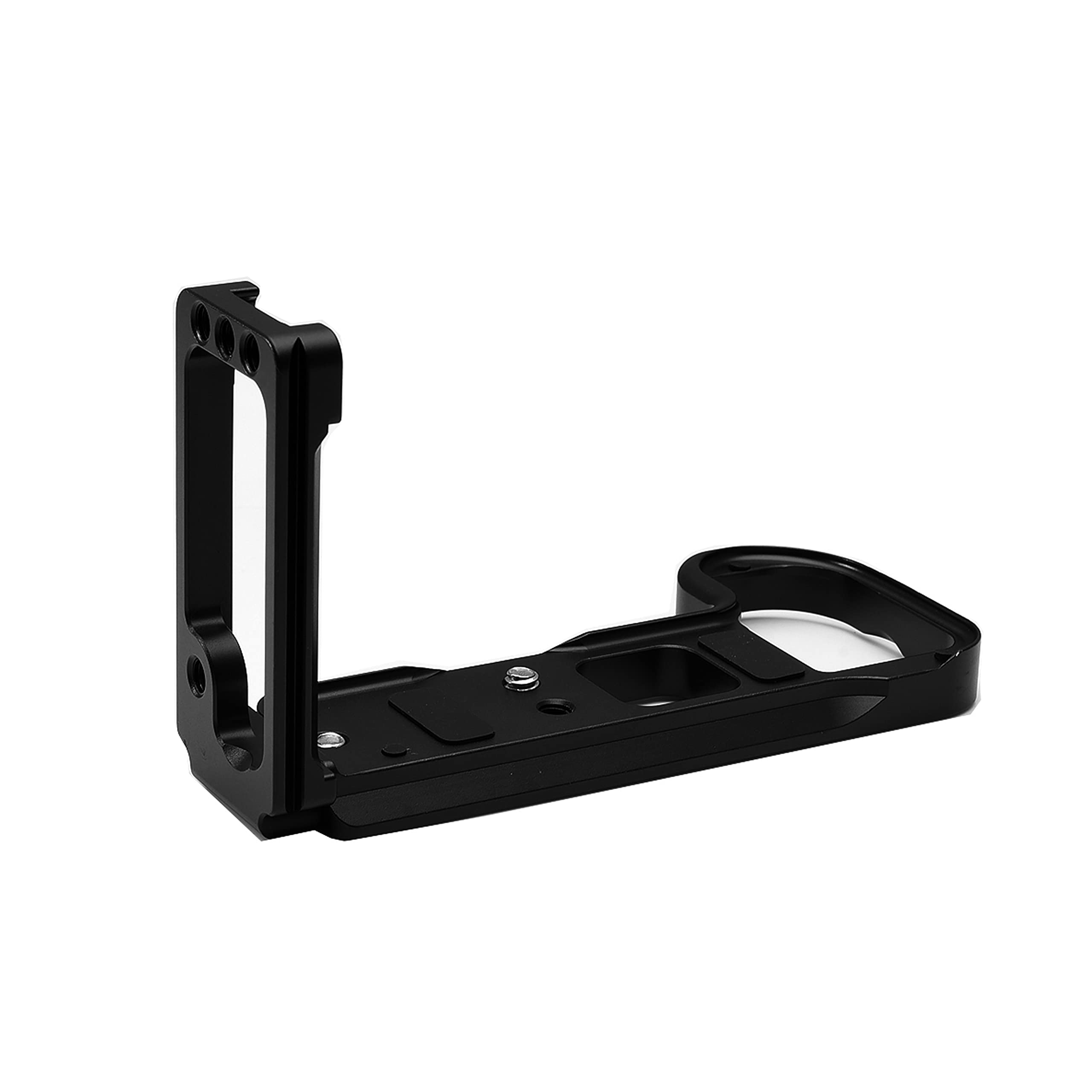 

EasyHood Plate for Nikon II Screw Vertical and Horizontal Stabilizer Microphone Extension Accessory L-Shaped Z6/Z7/Z6 II/Z7 Cameras, 1/4 Hole, чорний