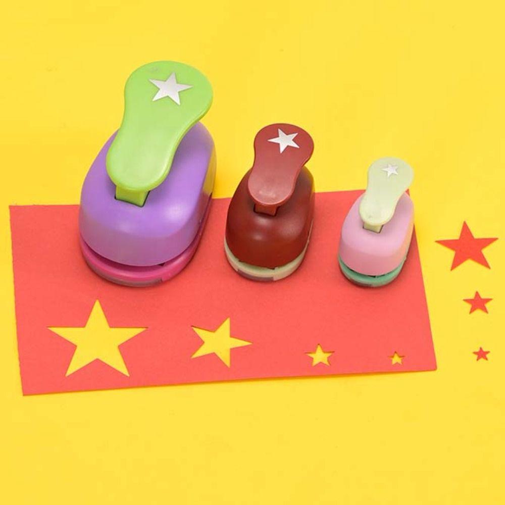 Paper Cutter Crafts Hole Puncher 8/16/22/31/50mm Star Punching Machine  Card Making