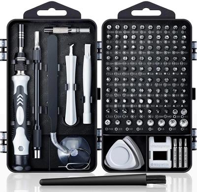 Jeu de tournevis de précision WOZOBUY 115/122/138 en 1, kit de tournevis pour ordinateur, kit d'outils électroniques pour tablette, iPhone, réparation PS4