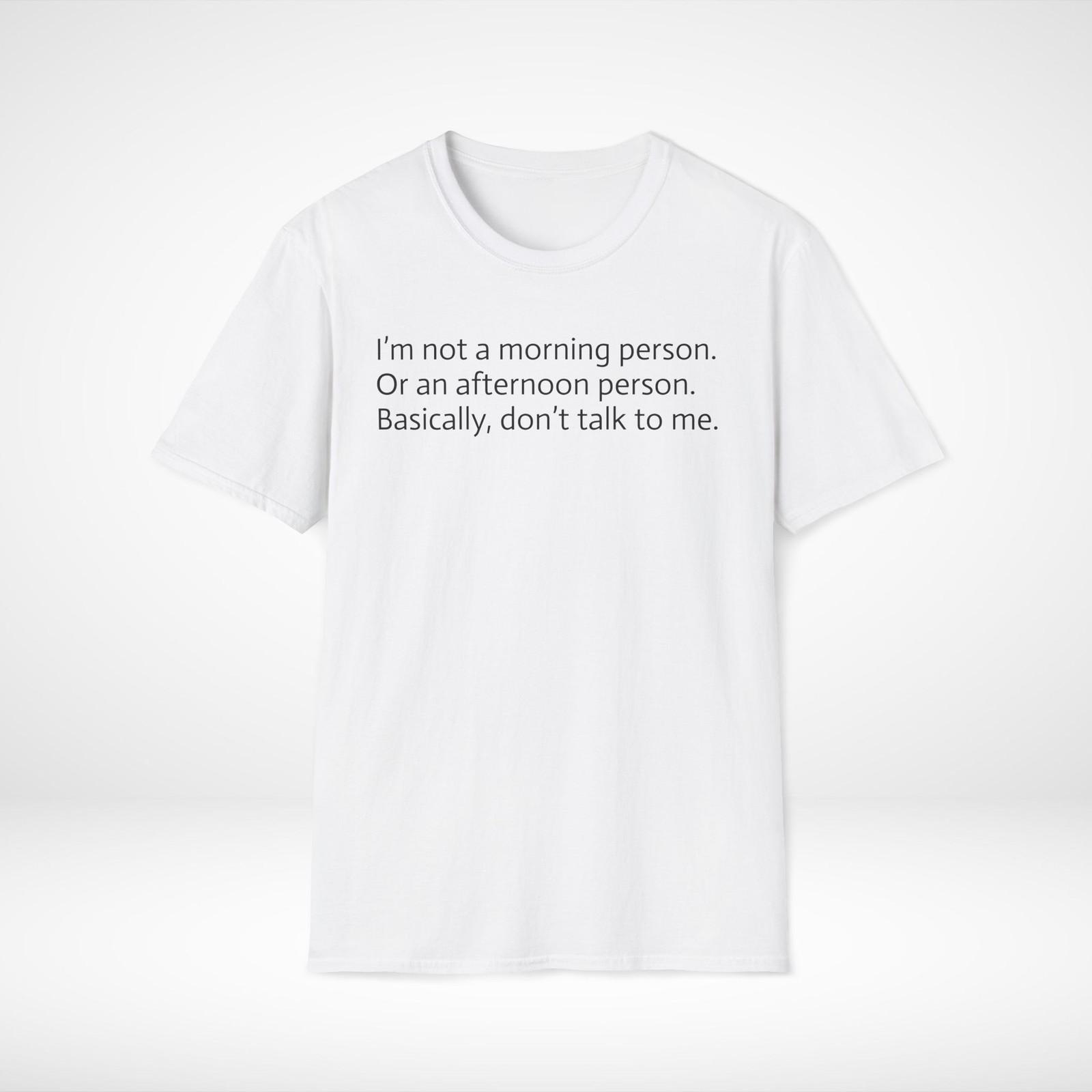 Забавная цитата Унисекс футболка софтстайл, Футболка для интроверта, Саркастическая футболка, Не разговаривай 4XL