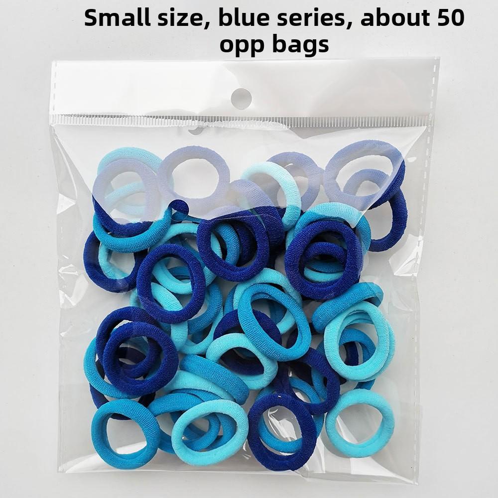 2.5cm Soft Seamless Hair Ties for Kids, No Damage Toddler Hair Bands 50Pcs
