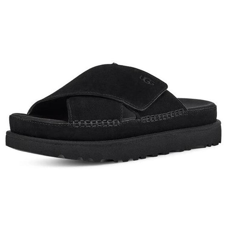 New UGG Goldenstar Cross Slide Black Women's 1137910-BLK