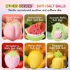 Colorful Fruit Bath Salt Ball 6-piece Set, Cleansing Body Fragrance Bath Salt Ball Skin Care Products
