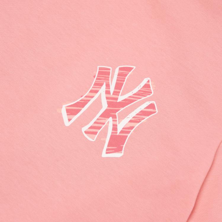 New MLB Base Logo T Shirts Unisex Coral Pink 3ATS03023-50COL