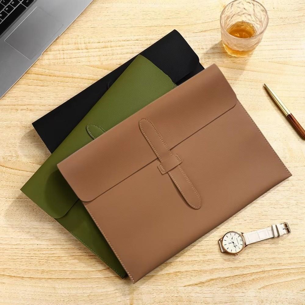 PU Leather Document Folder A4 Storage Bag Fashion Document Bag Office Organizer