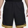 Nike Striped Color Block Loose Fit Straight Leg Basketball Shorts Men shorts Black Gold FN2652-011