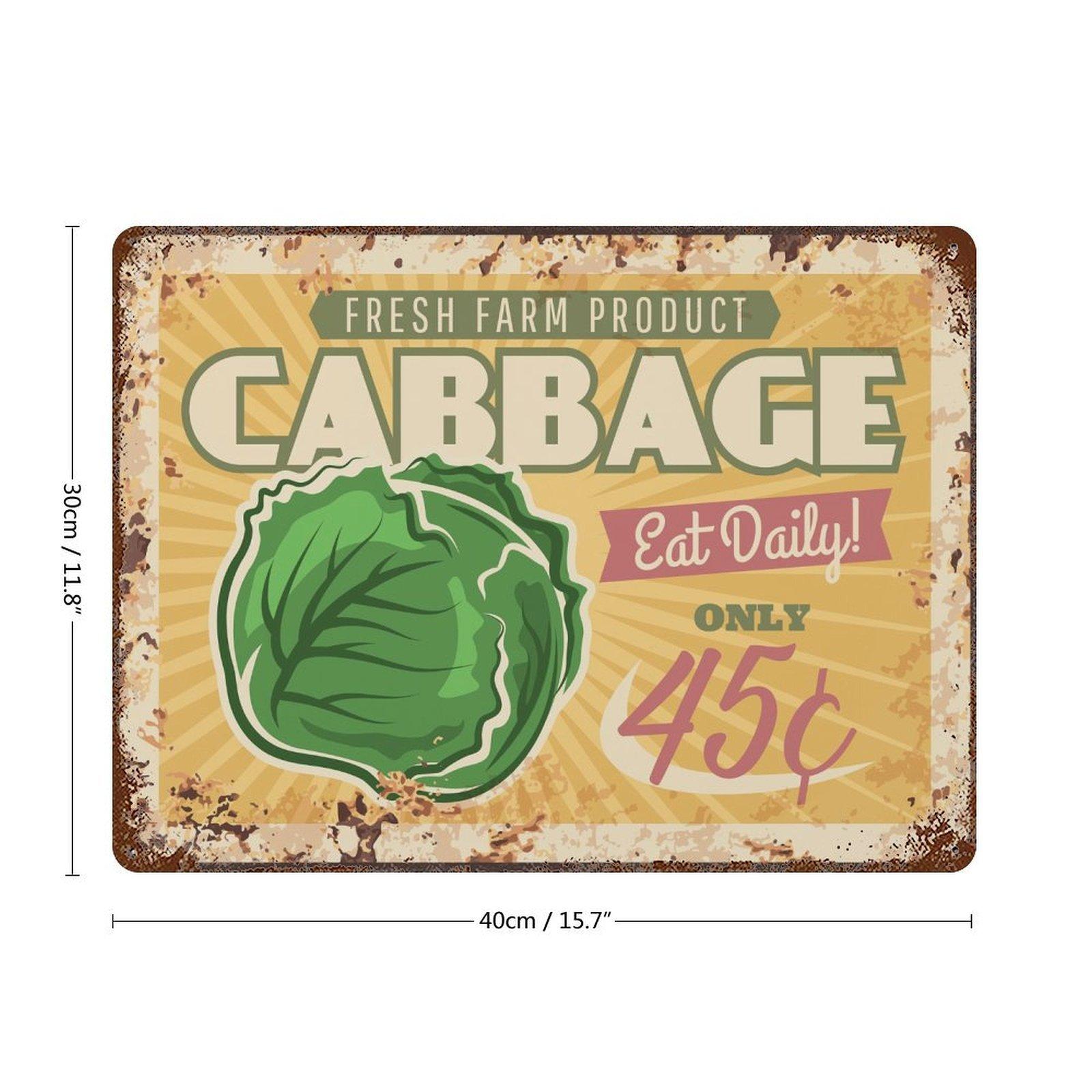 

1-Pack distressed vintage metal wall sign, 20×30cm and 30×40cm, rustic décor for workshop, garage or hallway 30*40CM