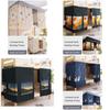 Blackout Dormitory Bed Curtain Dust-proof Bunk Bed Enclosure For Upper Bunk Beds
