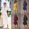 2023 European and American Loose Beach Cover-Up Lace Shirt