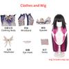 Ny Damselette Columbina Cosplay Kostym Peruk Spel Impact Fatui Cosplay Dräkter Kvinnor Rollspel Festklänning Outfits
