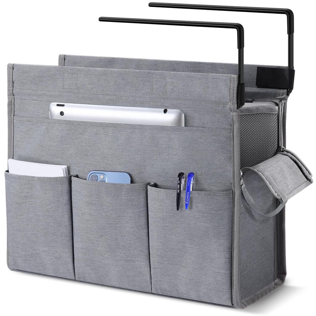 MASTLU Hanging Box, Under-Table Storage Cabinet Bag, Fits A4 Laptops, Portable Storage, Hanging Magazine Rack, Table Rack, Hanging, Meeting Bag,