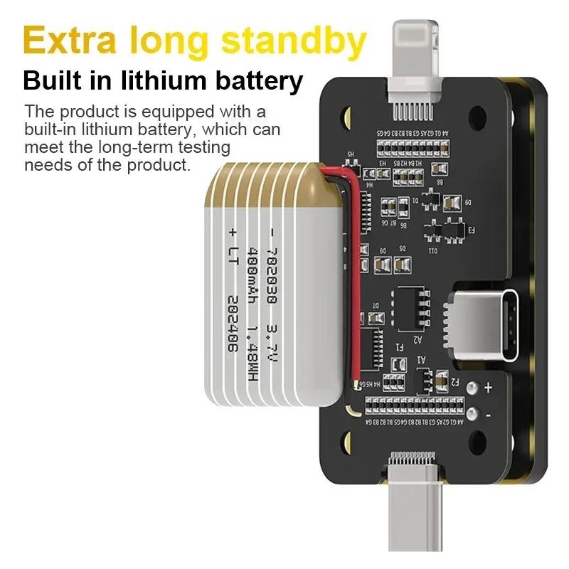 MECHANIC T-824 T824 SE Tail Insertion Tester Tail Insertion Detector Type-C Lightning I Nterface for Phone Repair Tools