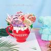 Lollipop ballpoint pen 8-piece set cute swirl candy writing instruments oil-based stationery fun giveaway gift girls presents prizes childrens