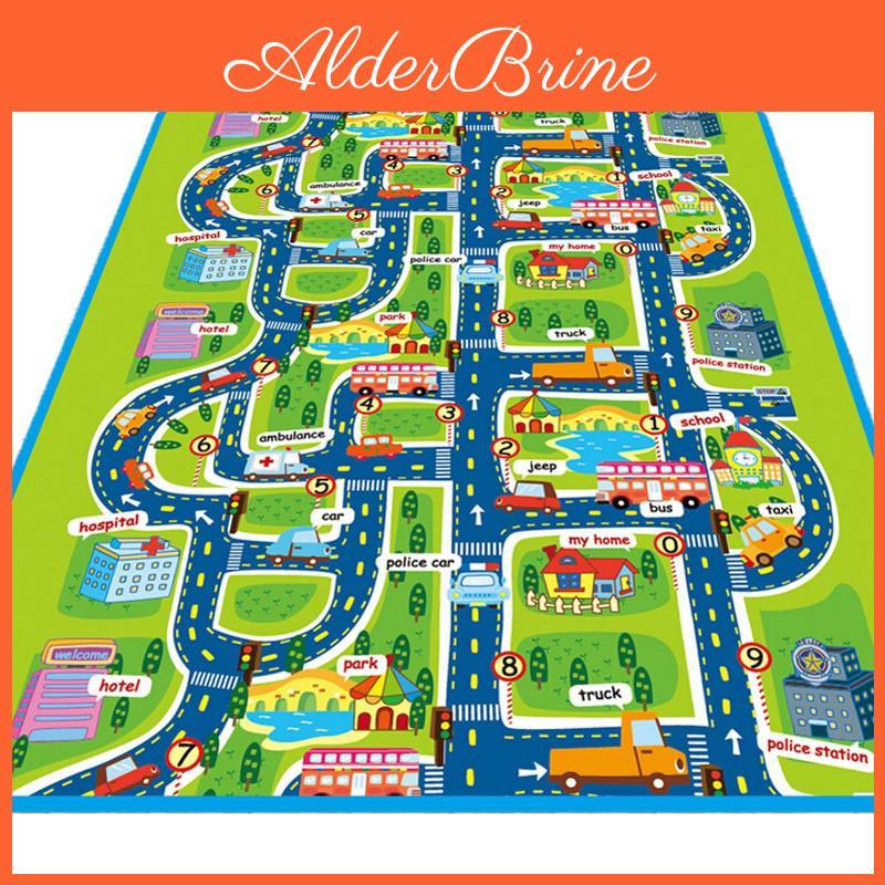 City Road Children Play Mat With Soft Foam Surface And Educational Design For Kids