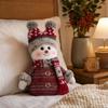 Christmas Snowman Decoration - Cute Winter Snowman Figurine for Holiday Tabletop Decor, Christmas Gift