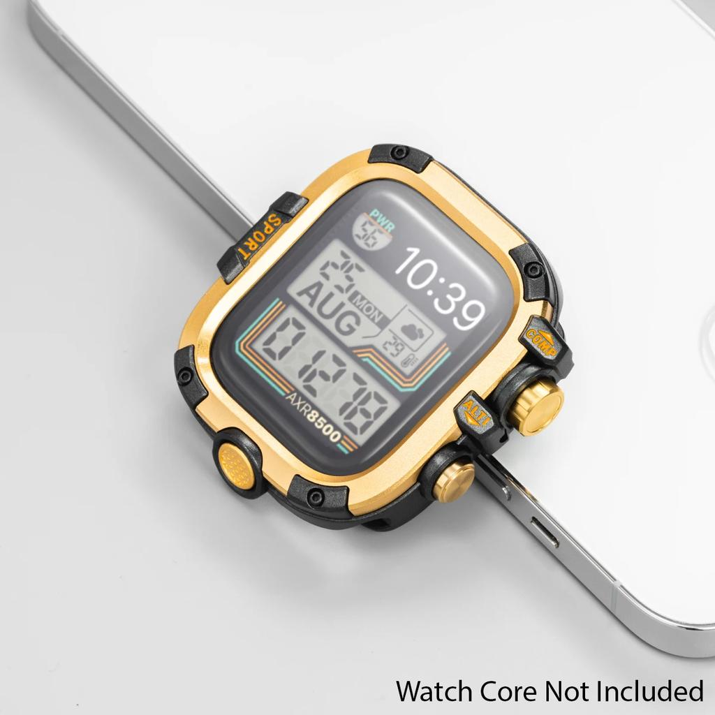 Wodoodporne Metalowe Etui Bumper na Apple Watch Ultra 49mm 46mm 45mm 44mm Pokrowiec Ochronny z Folią na iWatch Series 10 9 8 7 6 SE