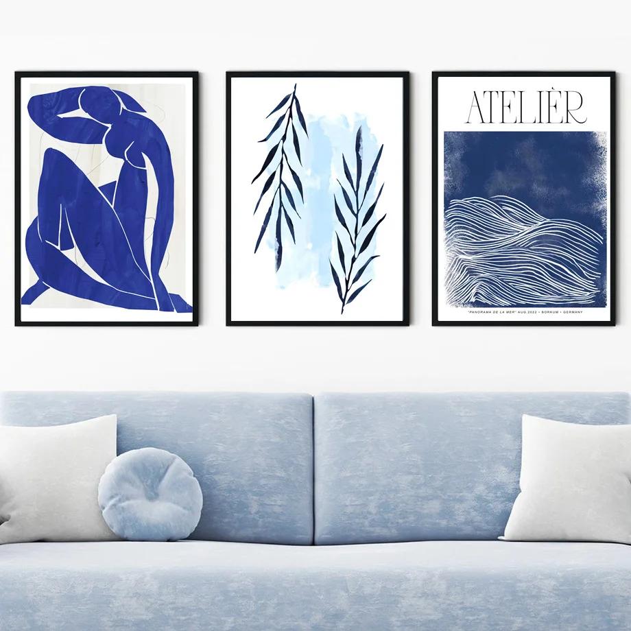 Abstract Body Curve Wave Bird Boho Posters Rainbow Lines Wall Art Canvas Painting And Prints Wall Pictures For Bedroom Decor
