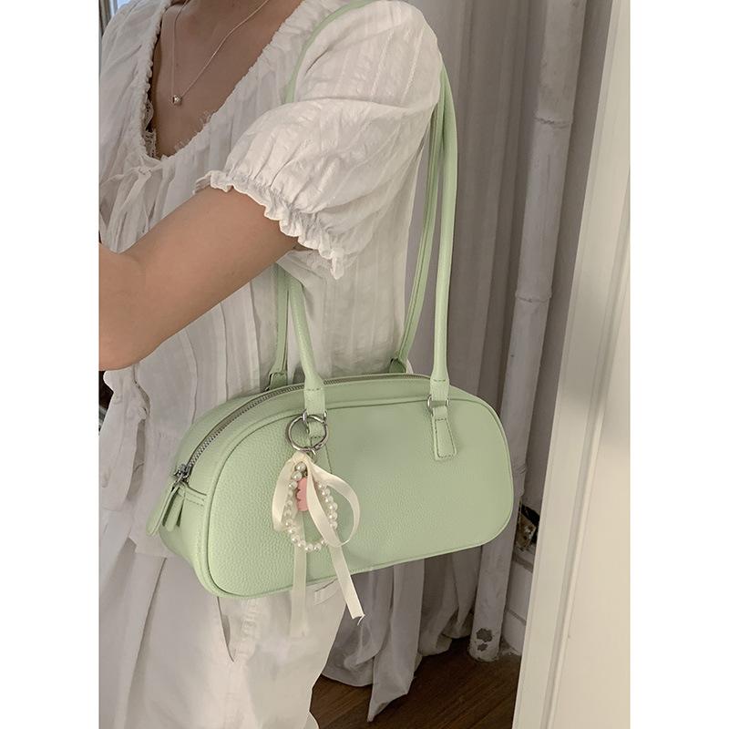 

Нишевая текстура портативная сумка для боулинга женская новая модная сумка подмышку простая и универсальная сумка через плечо