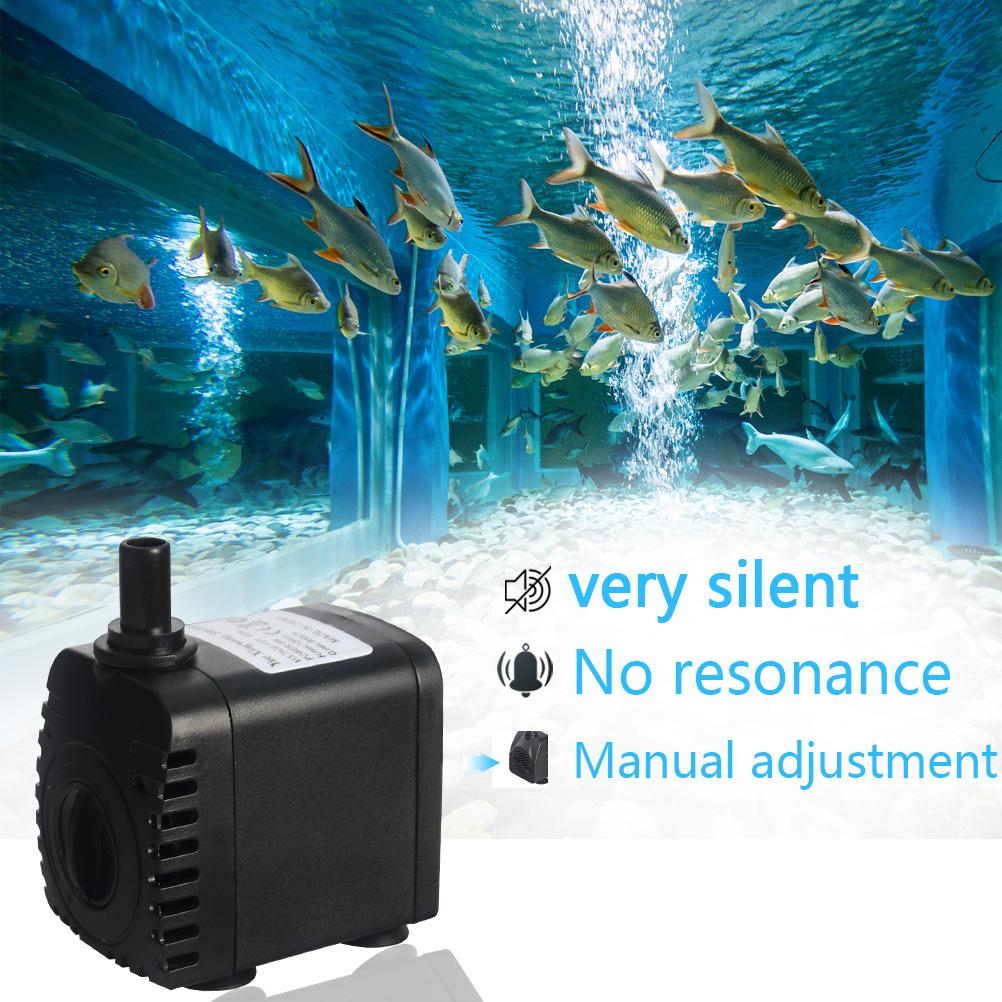 Classic 600L/H 8W Submersible Water Pump for Aquarium Tabletop Fountains Pond Water Gardens and Hydroponic Systems with 2 Nozzles AC110V