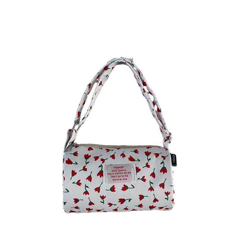 

Детская модная холщовая сумка-ведро с цветочным дизайном, идеально подходящая для стильного повседневного использования цветочный