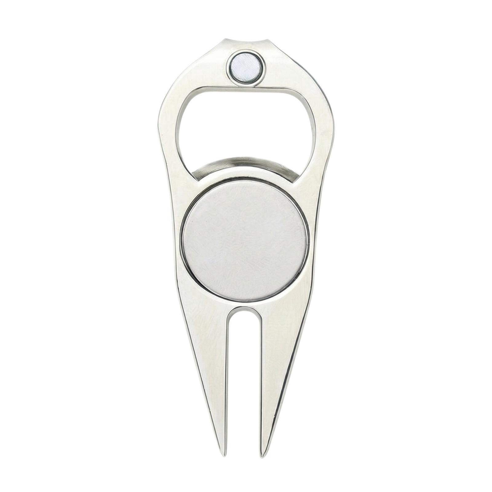 

Golf Bottle Opener Green Fork One Size срібний