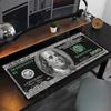 Mauspad Dollar Geld Gaming Büros Zubehör xmm Mauspade PC Gamer Overlock Tastatur HD Druck XXL Rutschfeste Schreibtischmatte