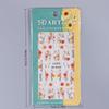 5D  Daisy Embossed Nail Stickers Colorful  Fresh Floral Designs Five-Petal Flower Self-Adhesive Diy Nail Art Decals Decorations