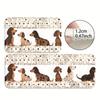 1Pcs Anti Fatigue Kitchen Rugs, Cute Dog Print Waterproof Non-Slip Thick Cushioned Kitchen Mat Heavy Duty Comfort Standing Mat for Kitchen