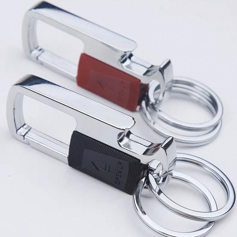Waist Hanging Creative Double Ring Men'S Car Keychain Multi-Function Keychains Holiday Gift For Husband Or Father