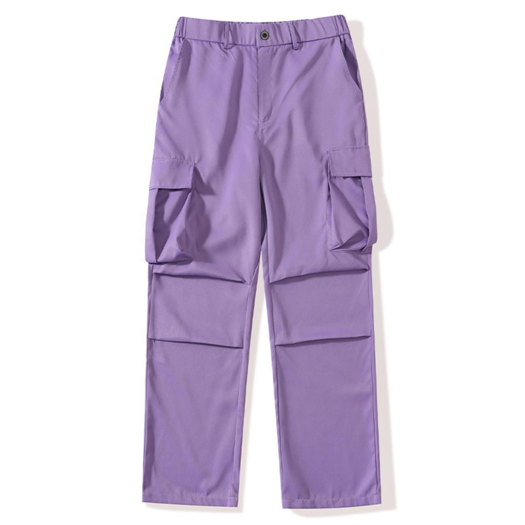 Men's Casual Pants With Multiple Pockets And Straight Leg Work Pants