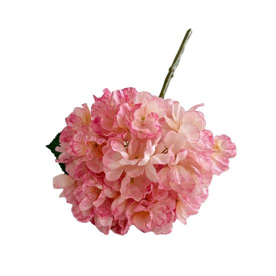Large Hydrangea Artificial Flowers Full Bloom Faux Silk Hydrangeas with Stem for Home Wedding Party Decor Table
