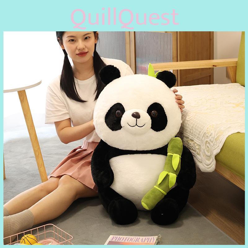 Bamboo Panda Hugging Shoots Plush Toy Animal Stuffed Doll Decoration Gift Kids