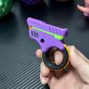3D Printed EDC Soothing Spinner Effective Stress Reduction Metal Hand Spinner Small Pistol Toys for Anxiety and ADHD Sufferers