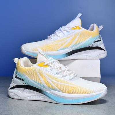 Spring and Autumn Women's Shoes New Sports Running Shoes Flying Woven Breathable Sports Running Shoes Lightweight Men's Shoes Youth Fashion Shoes