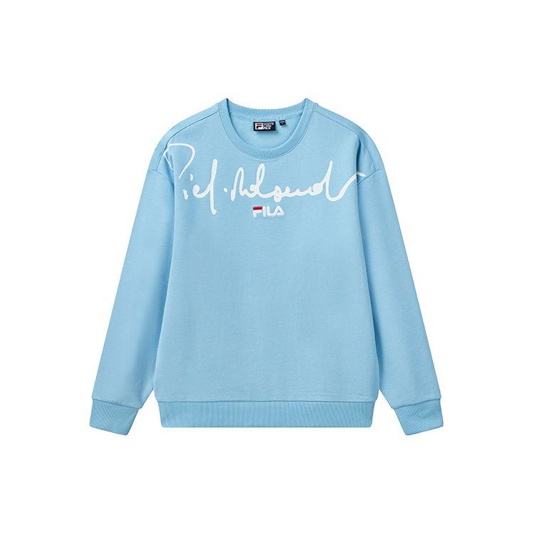 

FILA Letter Print Sports Hoodie Men hoodies Ridge-Blue F11M118202F-LB XXL