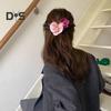 Bow Orchid Flower Decor Hair Claw Faux Pearl Inlaid Flower Hair Grip Secure Hold Back Head Hair Claw Hair Accessories