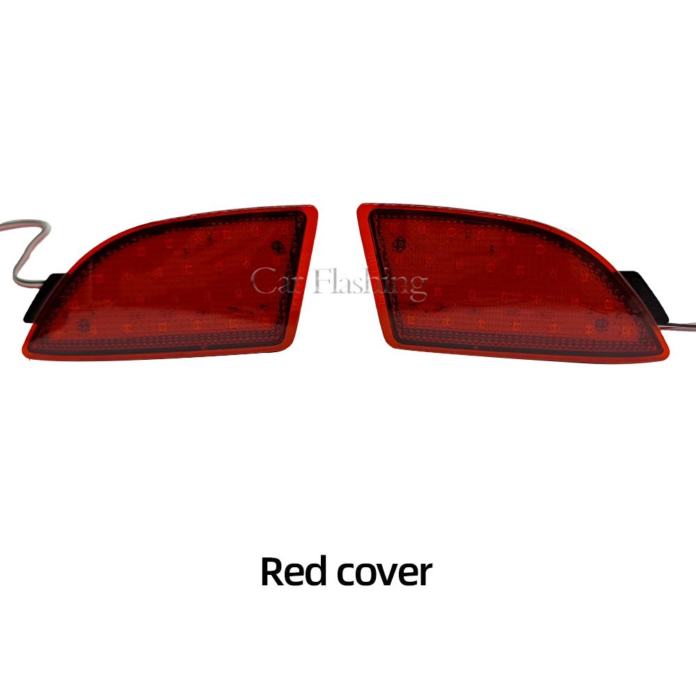 Car LED Rear Bumper Reflector Tail Brake Stop Light For Mazda 3 Axela BM BL 5D Hatchback Brake Rear Fog Lamps Red Cover