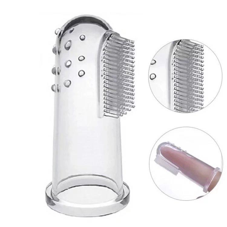 

Мягкая безопасная силиконовая детская зубная щетка на палец, детский тренировочный прорезыватель для прорезывания зубов, щетка для новорожденных