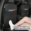 qznrv2 Car Seat Back Anti Kick Pad Protector Cover with Storage Pocket For BMW Performance M Alpina E71 E83 F30 M6 F01 F20 X1 X2 X3