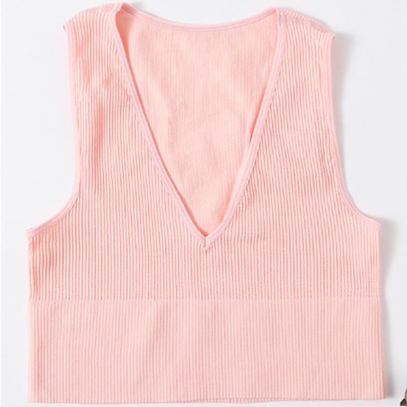 Women Ribbed Knit Sleeveless Racerback Crop Tank Top