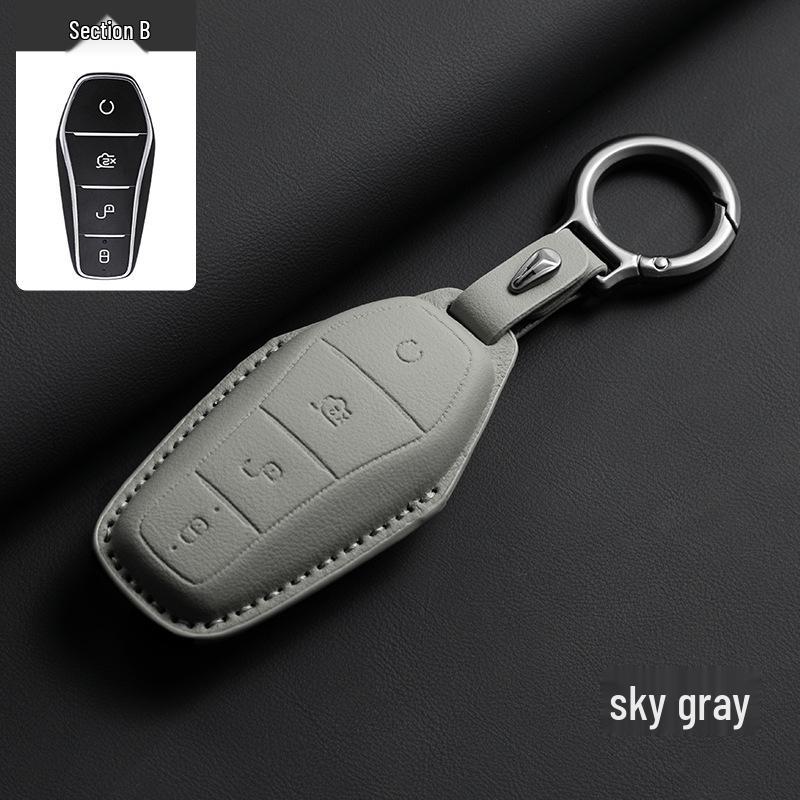 BYD EV Premium Key Case for Han, Qin Plus, Song Pro, Tang, Dolphin, E9, Seal Models